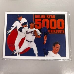 Vintage 1990 Nolan Ryan 5000 Strikeouts Upper Deck No. 34